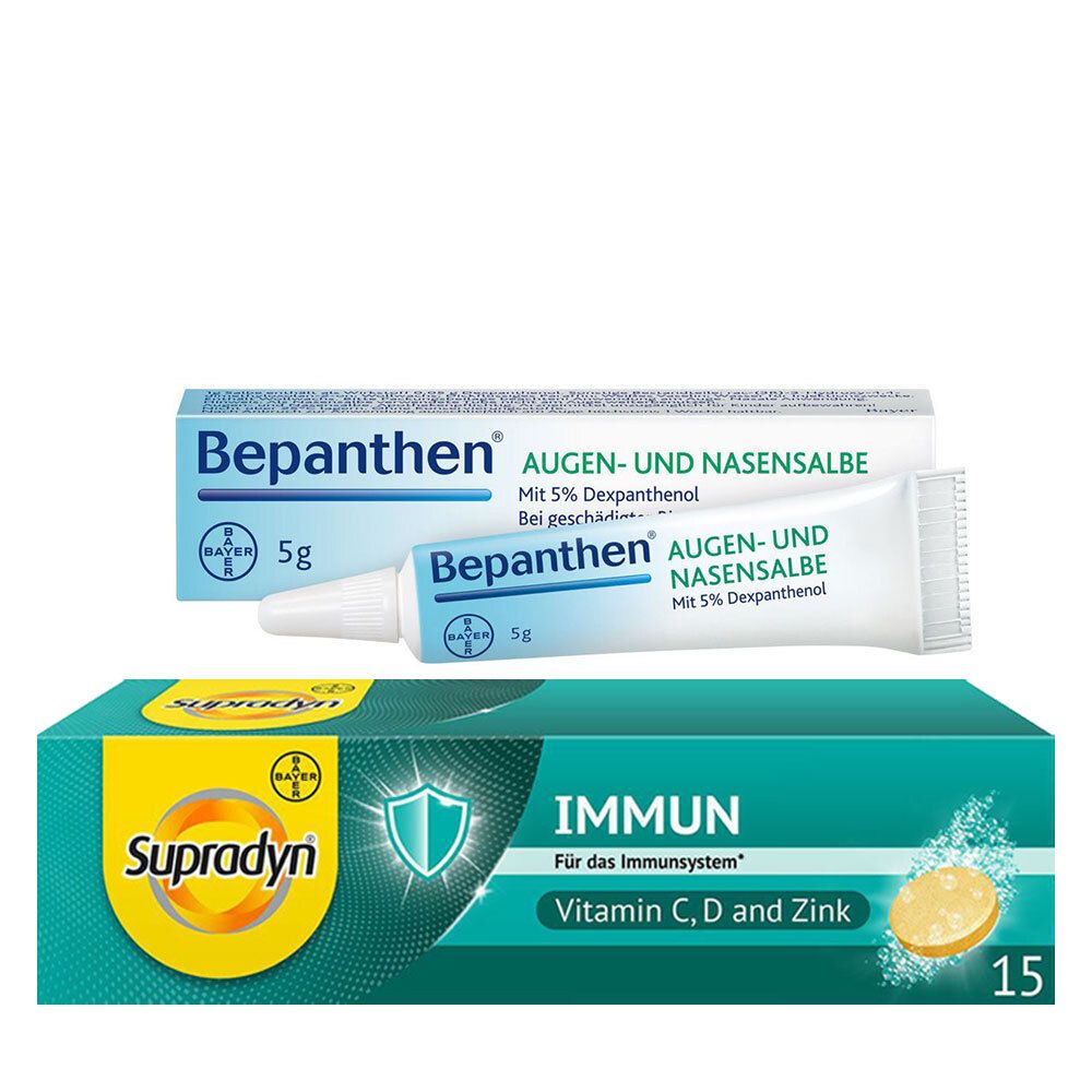 Bepanthen® Augen- und Nasensalbe + Supradyn® Immun