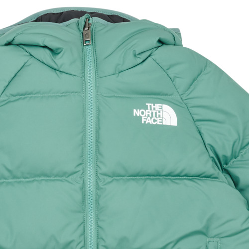 The North Face - BOYS NORTH DOWN REVERSIBLE HOODED JACKET - Noir / Vert