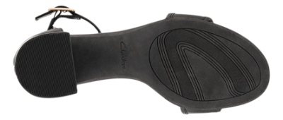 Clarks Damesandal med hæl Sort Ezoria Mae
