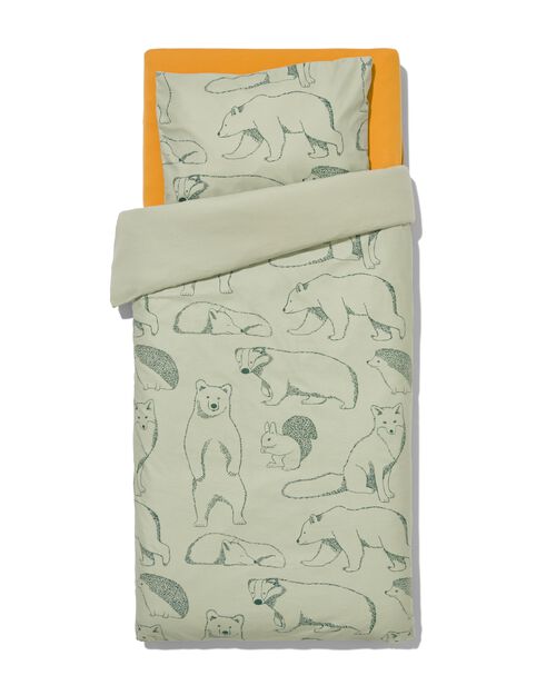 housse de couette enfant - 120x150 - flanelle - ours