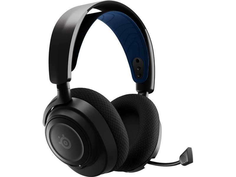 Steel Series Headset Arctis Nova 7P Blau/Schwarz Kabelloses Gaming-Headset mit Surround-Sound
