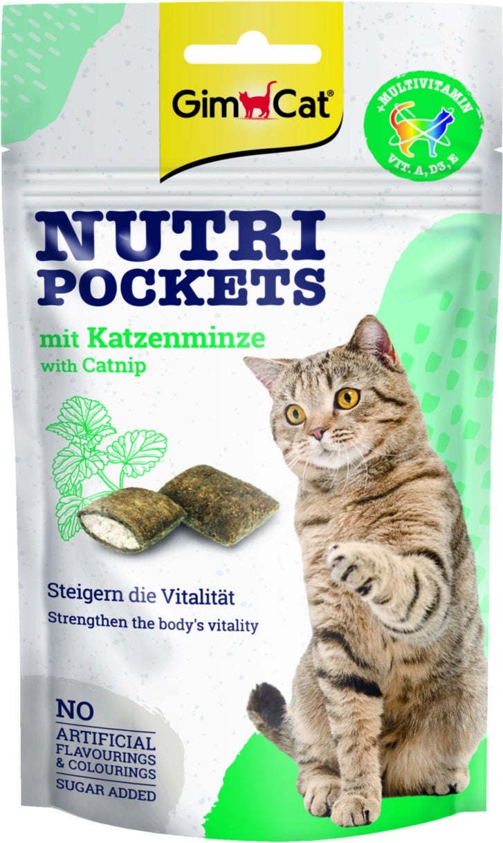 Gimcat kattensnack Nutri Pockets kattenkruid 60 g