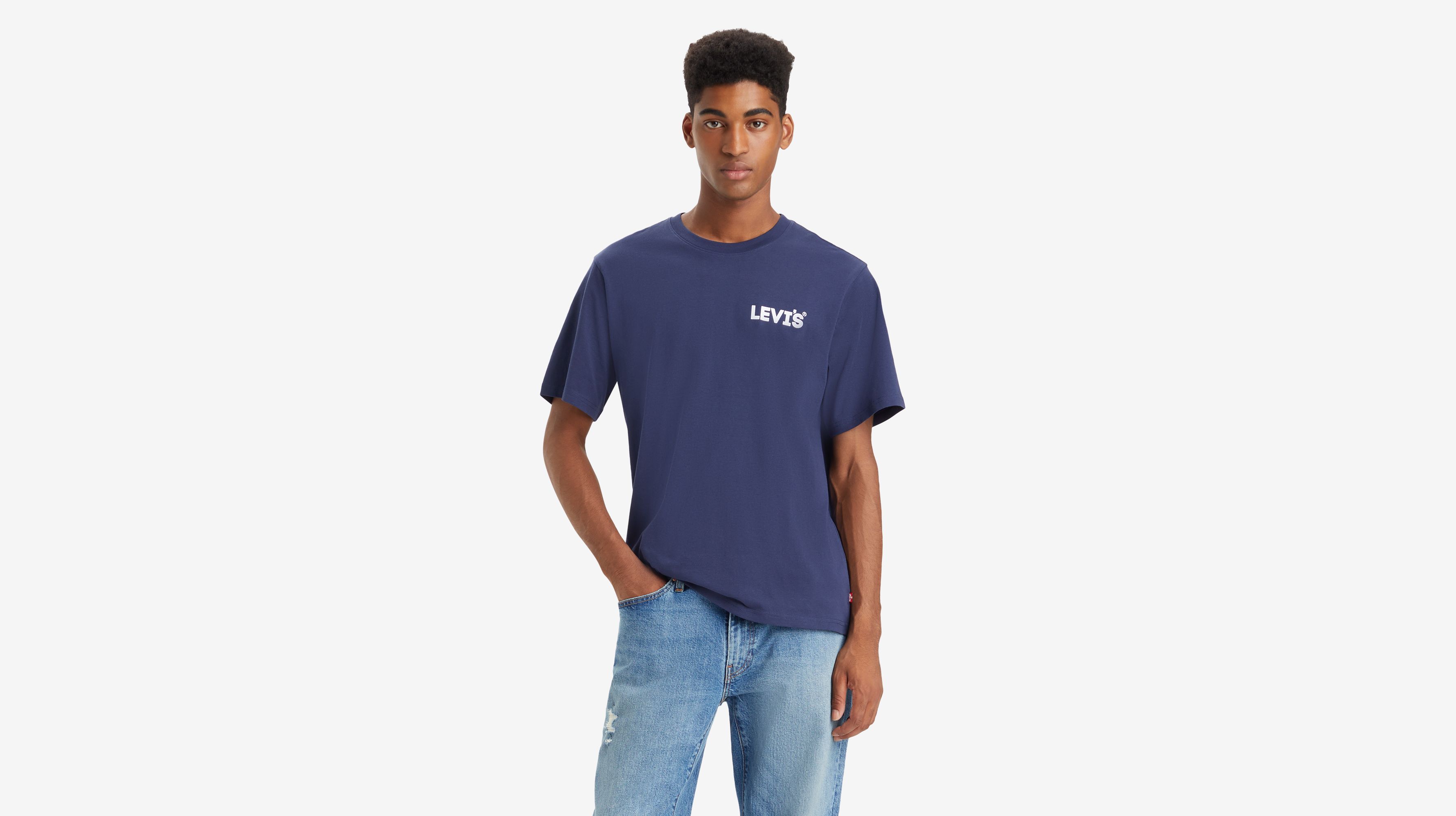 T-shirt graphique Relaxed - Headline Logo Naval Academy - Bleu