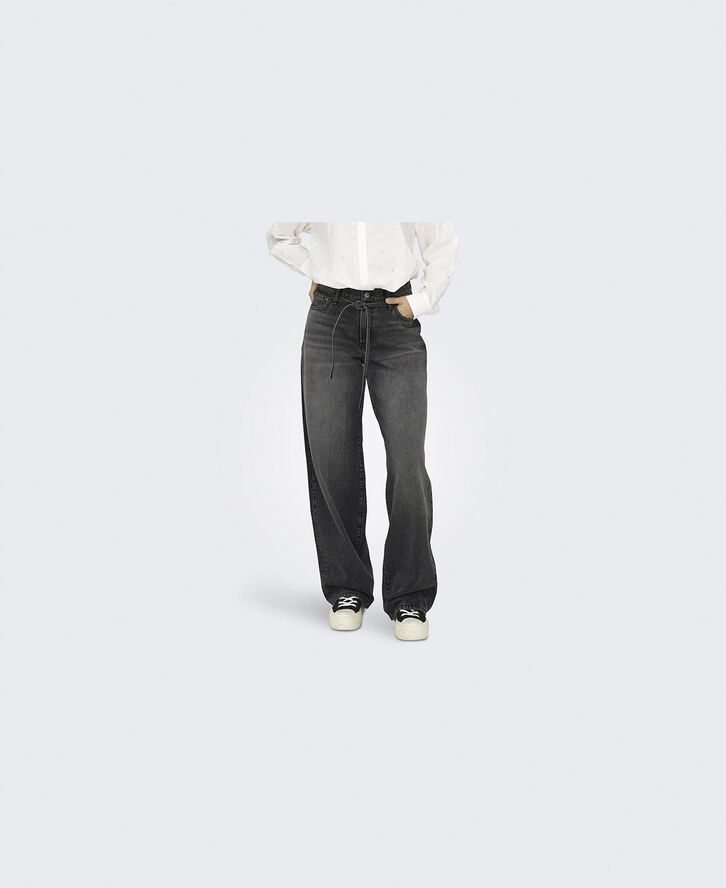 ONLY ONLGIANNA MW STRAIGHT DOT980 DNM Washed black