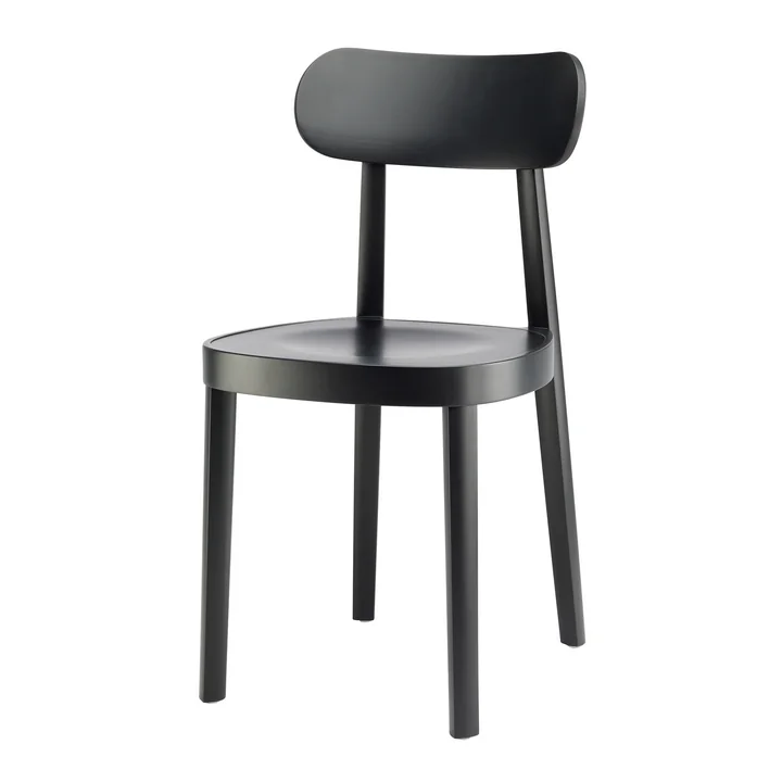 Thonet - 118 M Stuhl, Buche schwarz gebeizt
