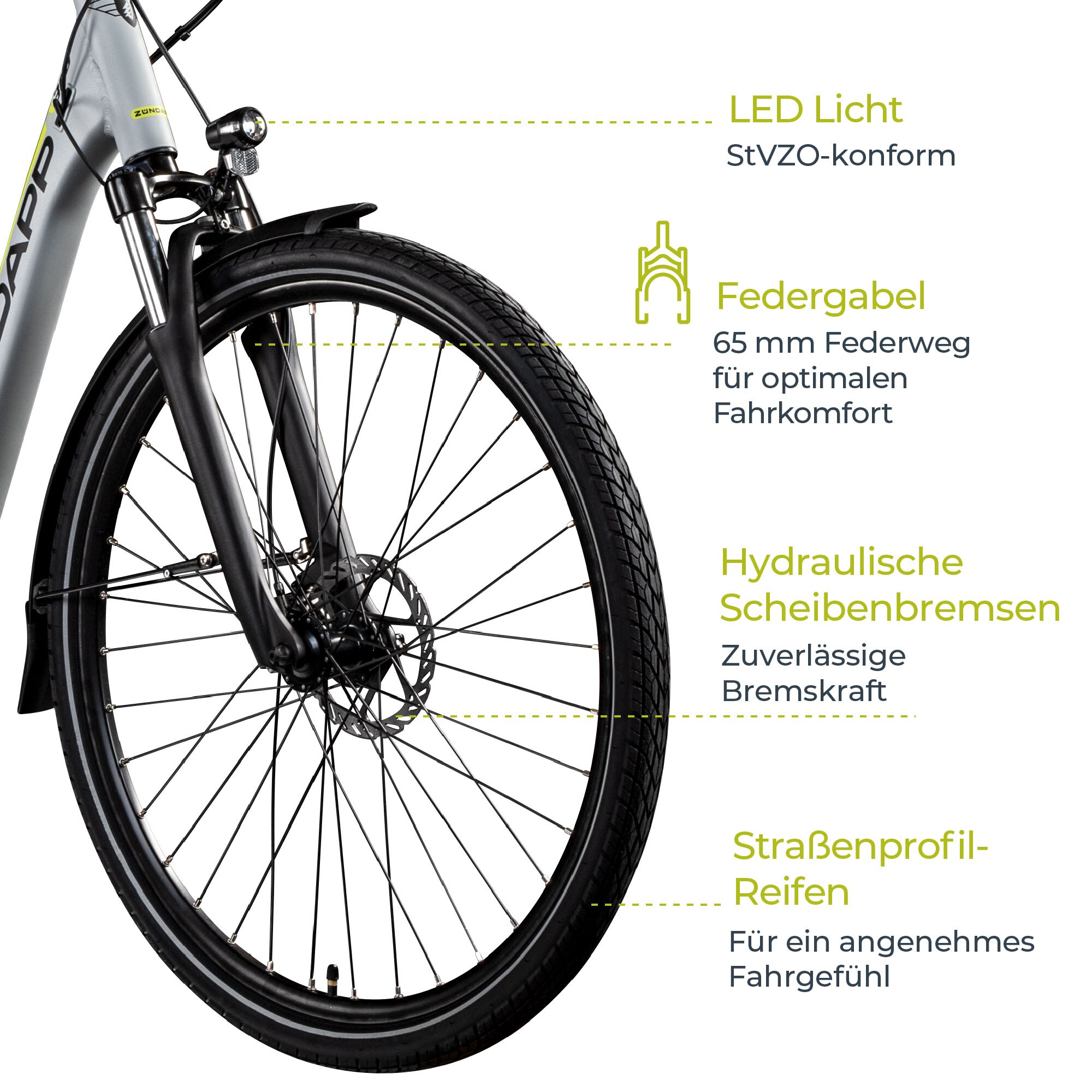 Zündapp X300 E Bike Damenfahrrad 155 - 180 cm Stadtrad Pedelec Bosch
