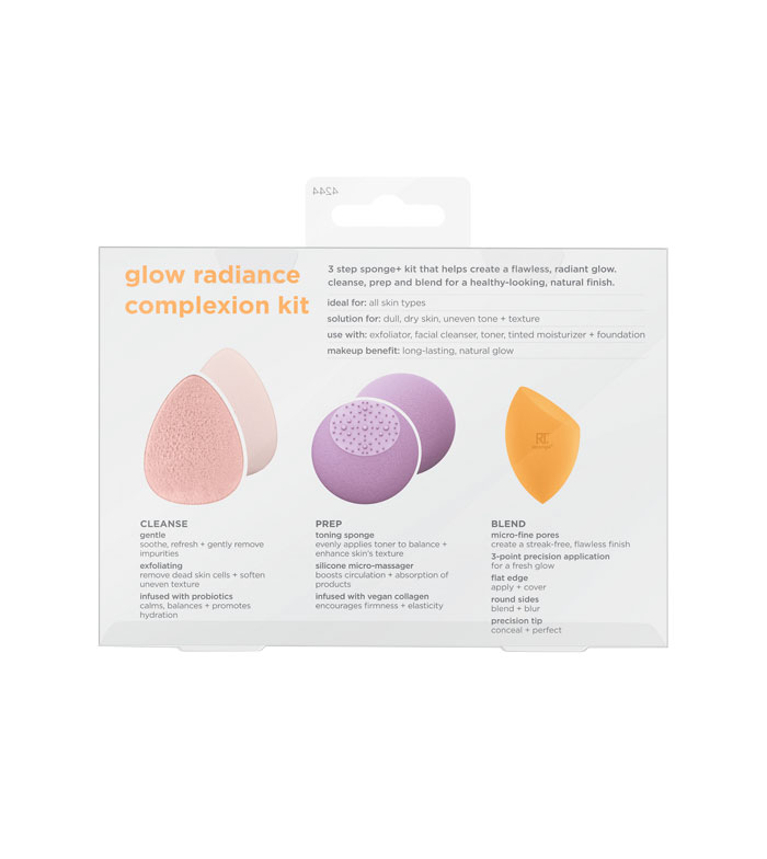 Real Techniques - *Sponge +* - Conjunto de esponja Glow Radiance Complexion Kit