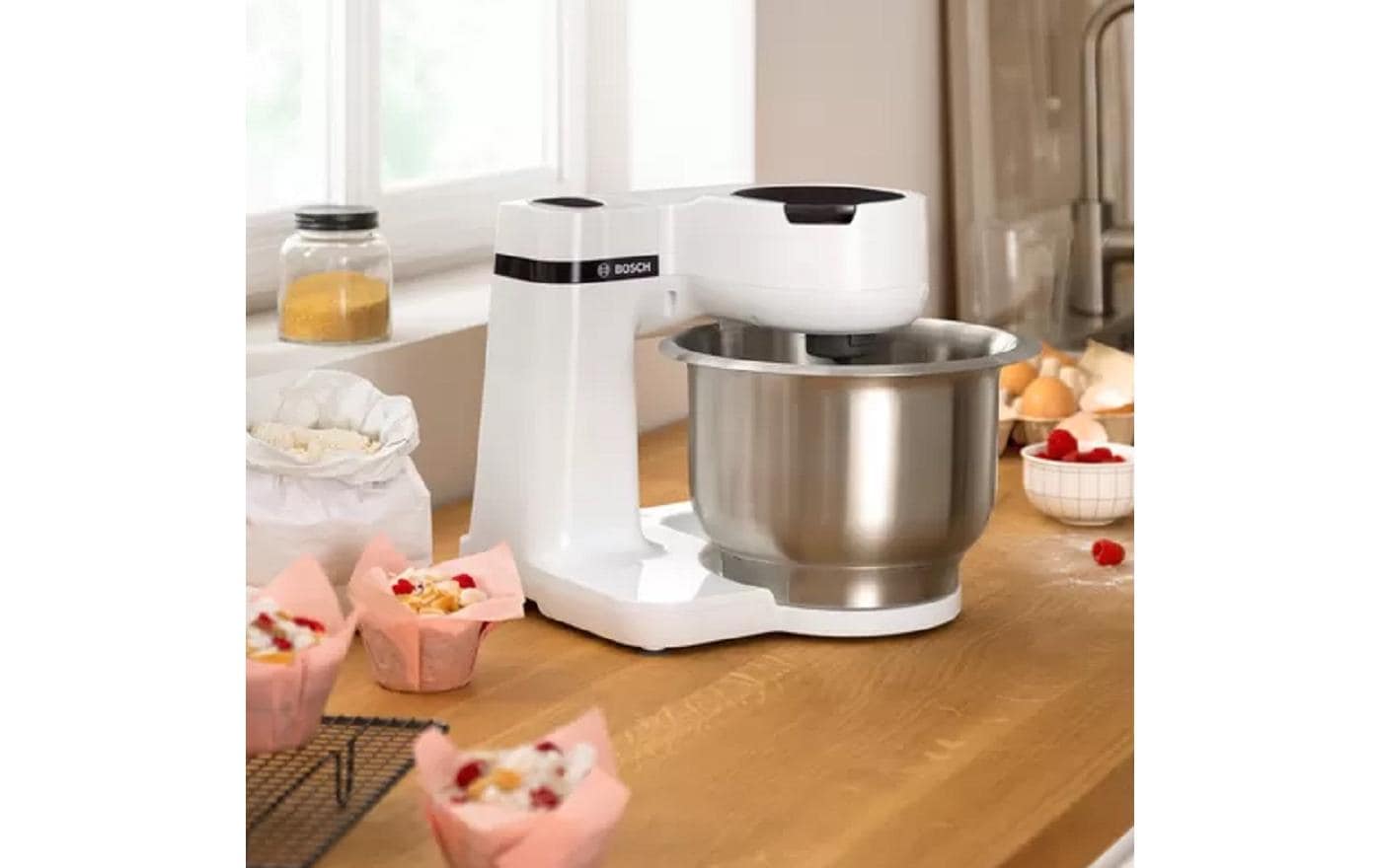 Küchenmaschine MUMS2EW00 Weiss<br>Kompaktes Küchengerät mit vielseitigen Einsatzmöglichkeiten