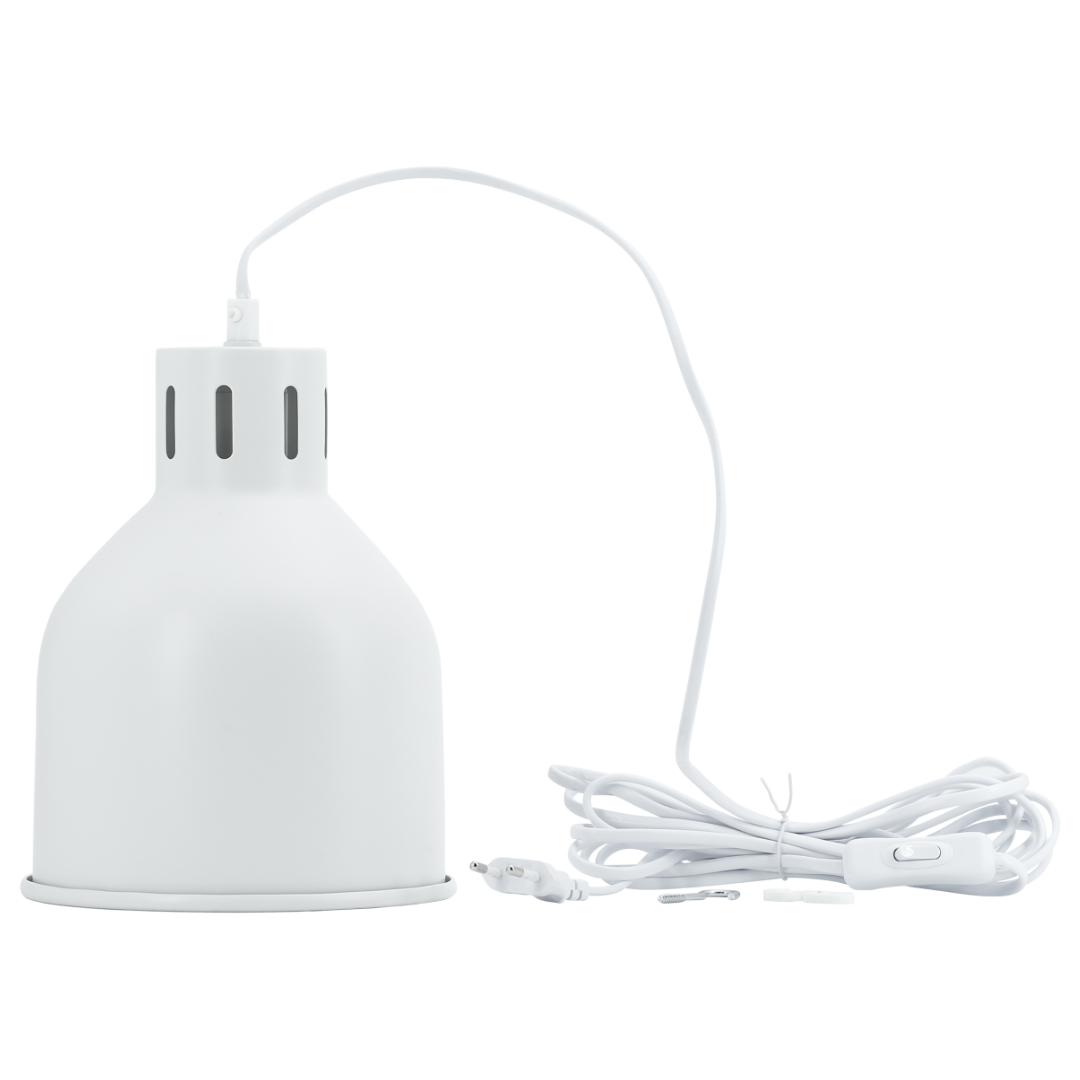 Venso EcoSolutions E27 SAGA lampenkap wit, LED plantenlamp E27 plantenlamp, LED kweeklamp voor verbeterde fotosynthese en chlorofylproductie, zaailinglamp voor groenten, plantenlamp