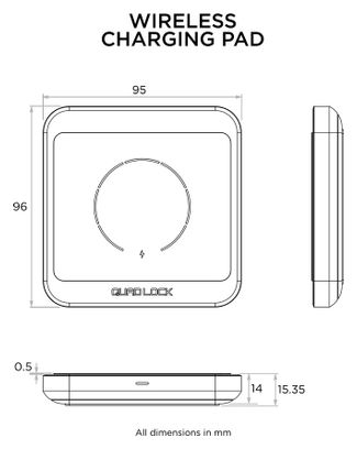 Chargeur à Induction Quad Lock Wireless Charging Pad