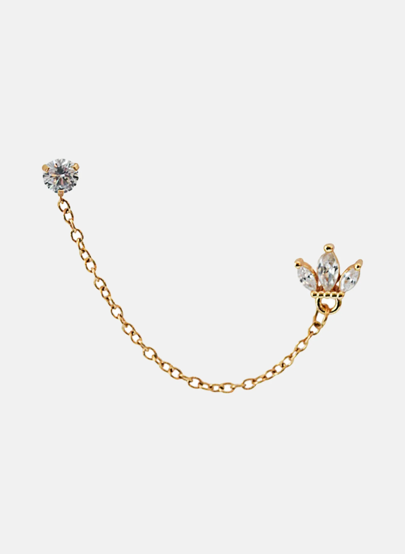 IVY_LEAF - Piercing ivy leaf | Blanc