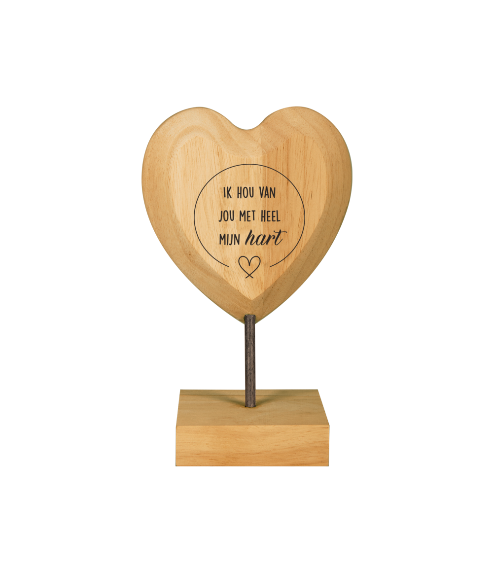 Houten Hart Ik Hou Van Jou