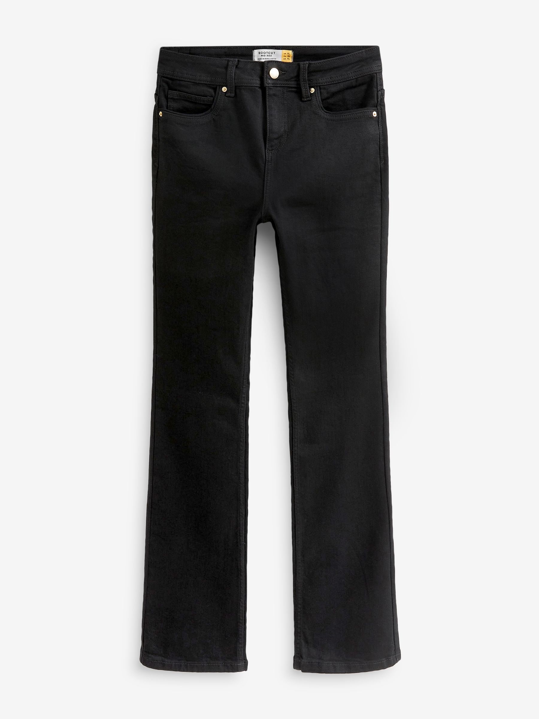 Zwart - Superzachte bootcut-jeans