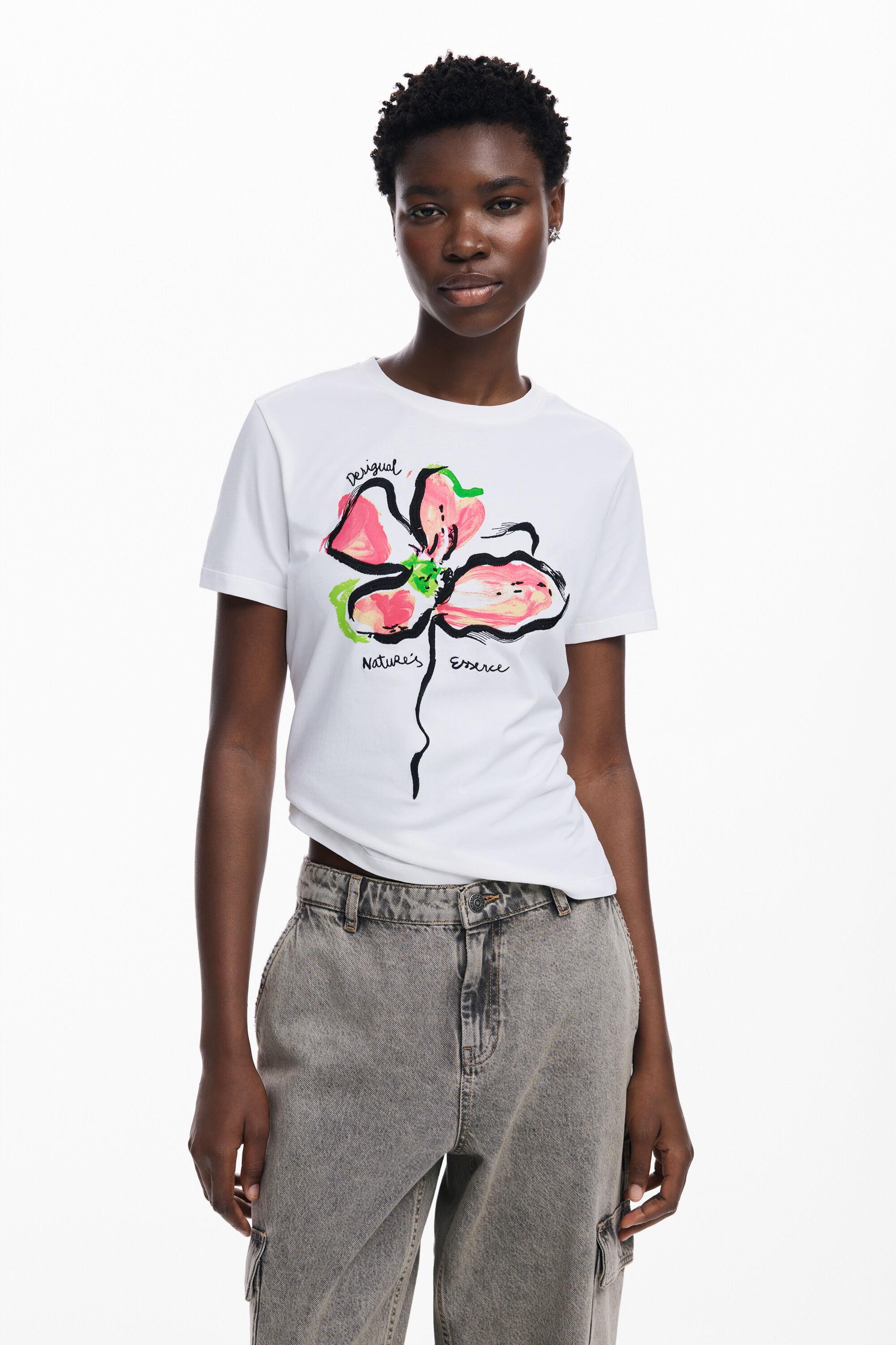 Camiseta flor