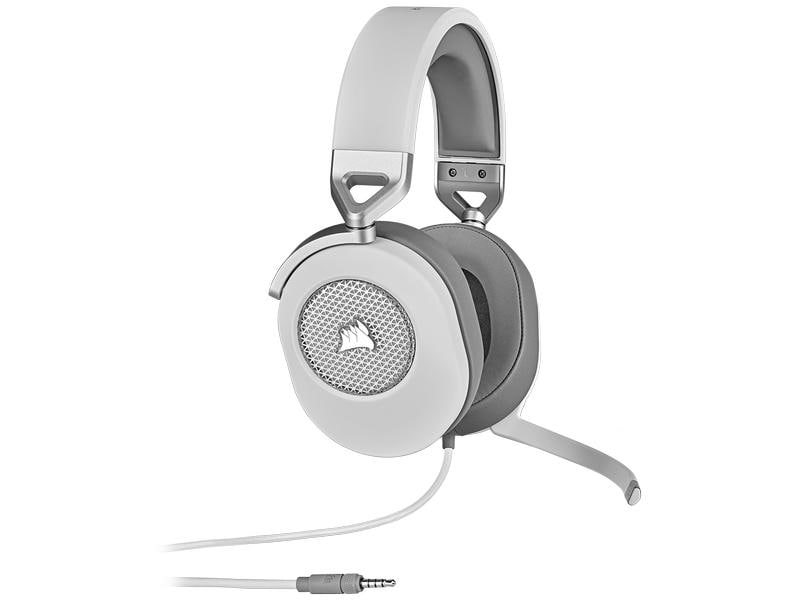 Corsair Headset HS65 Surround Weiss Gaming Headset mit Surround Sound