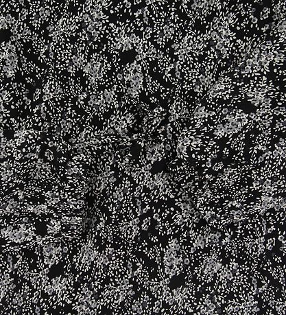 Grunt Kleid - Abbi - Schwarz m. Blumen