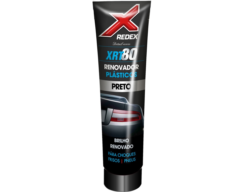 RENOVADOR PLÁSTICOS REDEX XRT80 PRETO COM APLICADOR