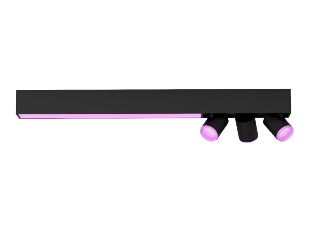 Philips Hue White and Color Ambiance Centris - Loftsspotlys - LED-lyspære/LED - total: 53.1 W - 16 millioner farver/varm hvid til køligt dagslys - 2000-6500 K - sort