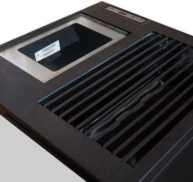 Suinga Pelletofen Pegaso Vera, 7,7 kW, hohe Effizienz und Design mit beheizter Oberfläche, Schwarz