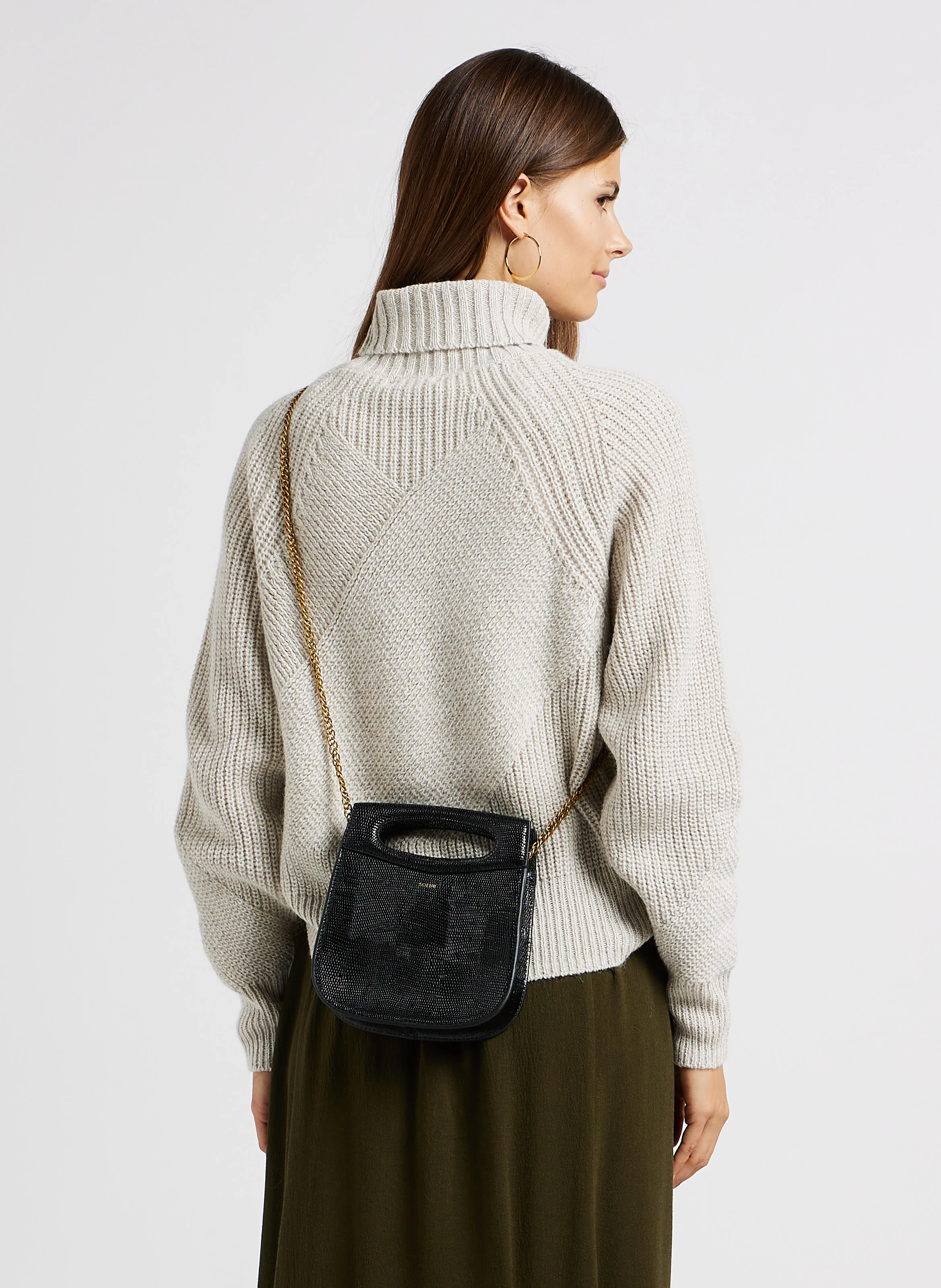 CHERI MINI - Sac bandoulière en cuir | Noir