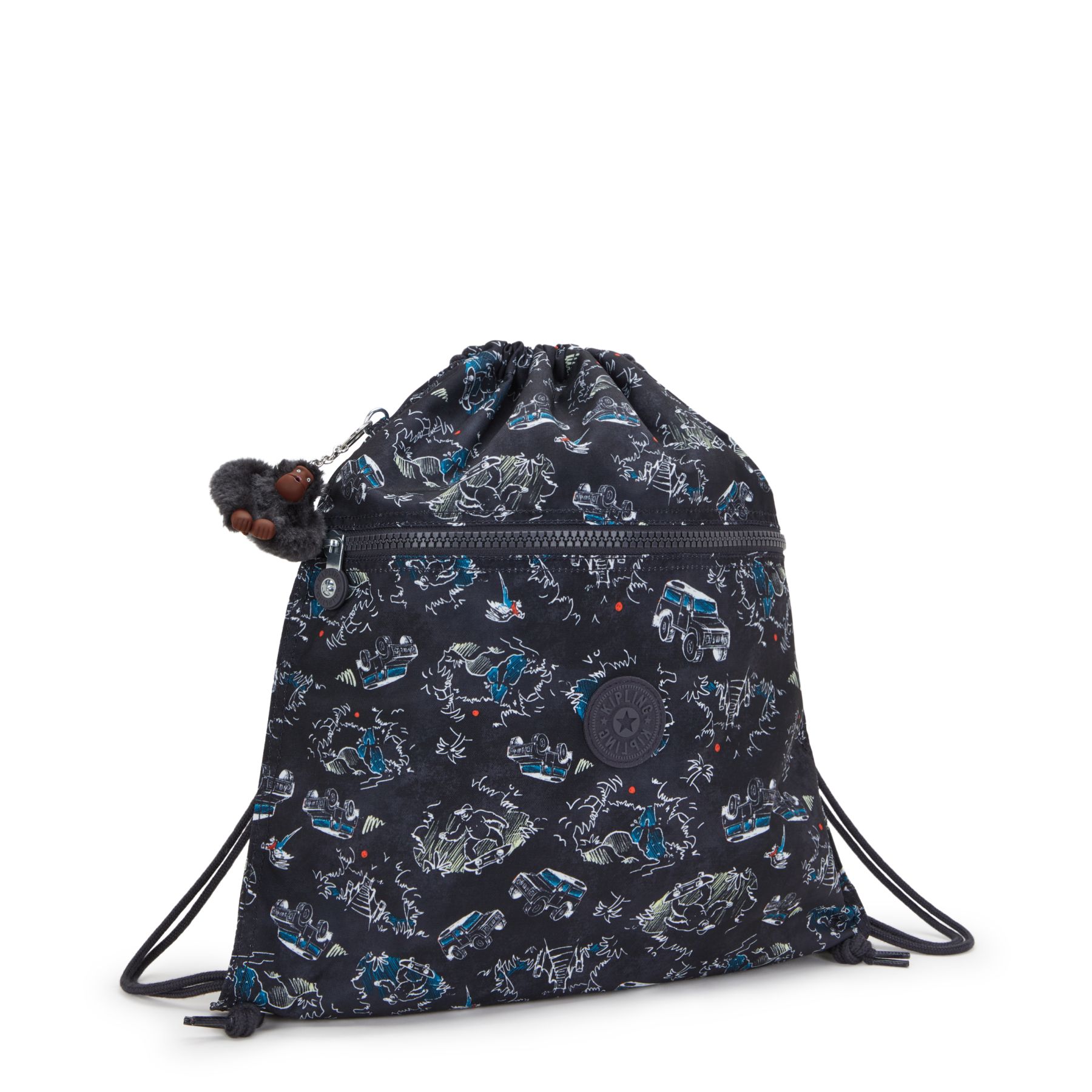 SUPERTABOO Sac moyen avec cordon de serrage - Jungle Fun Race