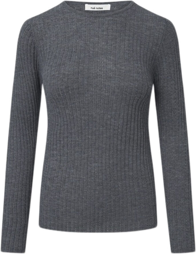 Nué Notes Magnus Crewneck Dark grey melange