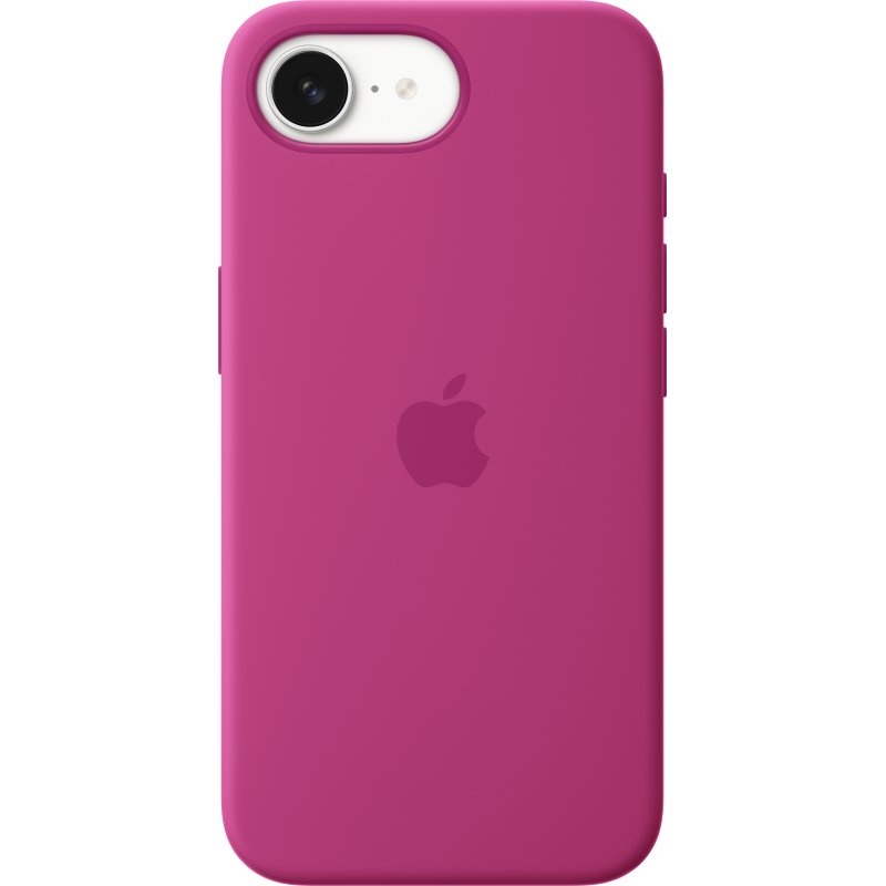 Apple Coque en silicone pour iPhone 16e – Fuchsia