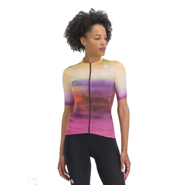 Maillot vélo SPORTFUL FLOW SUPERGIARA W JERSEY CARMINE ROSE YELLOW