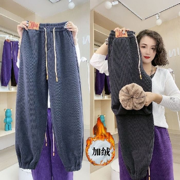 Alhambra - Harem-joggingbroek met trekkoord in de taille en fleecevoering