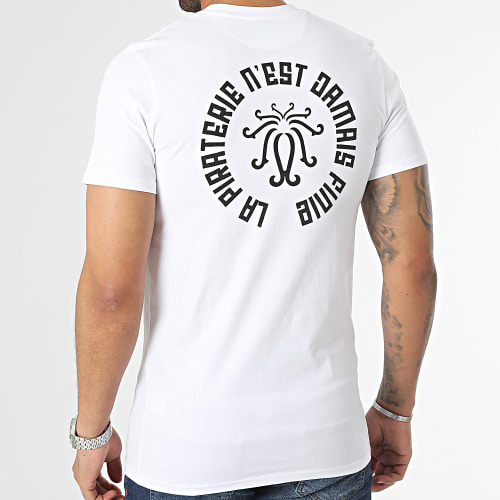 Tee Shirt Octopus Blanc Noir
