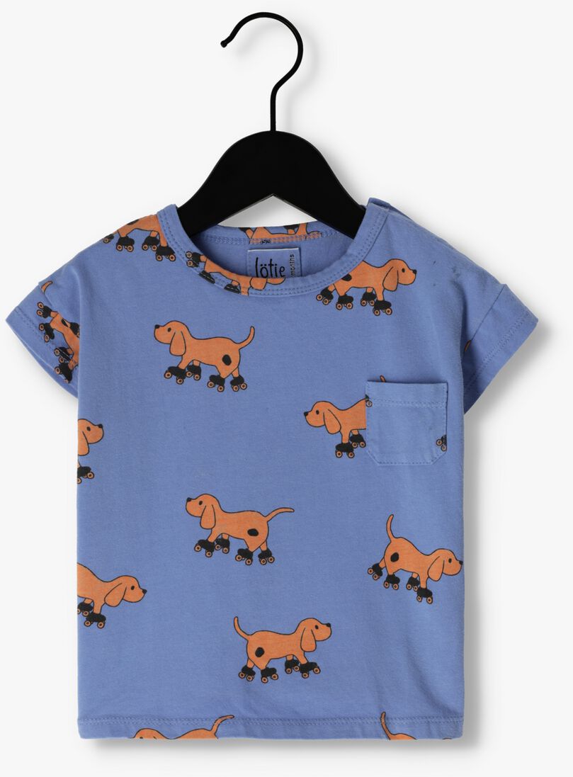 L\u00D6TIEKIDS blauwe l&ouml;tiekids t-shirt baby tshirt short sleeve dogs