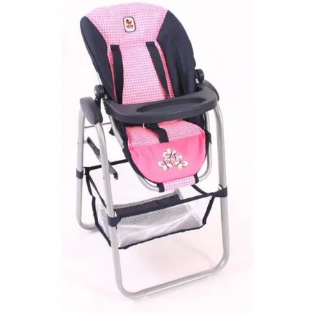 Bayer Chic Puppen-Hochstuhl Pink Checker