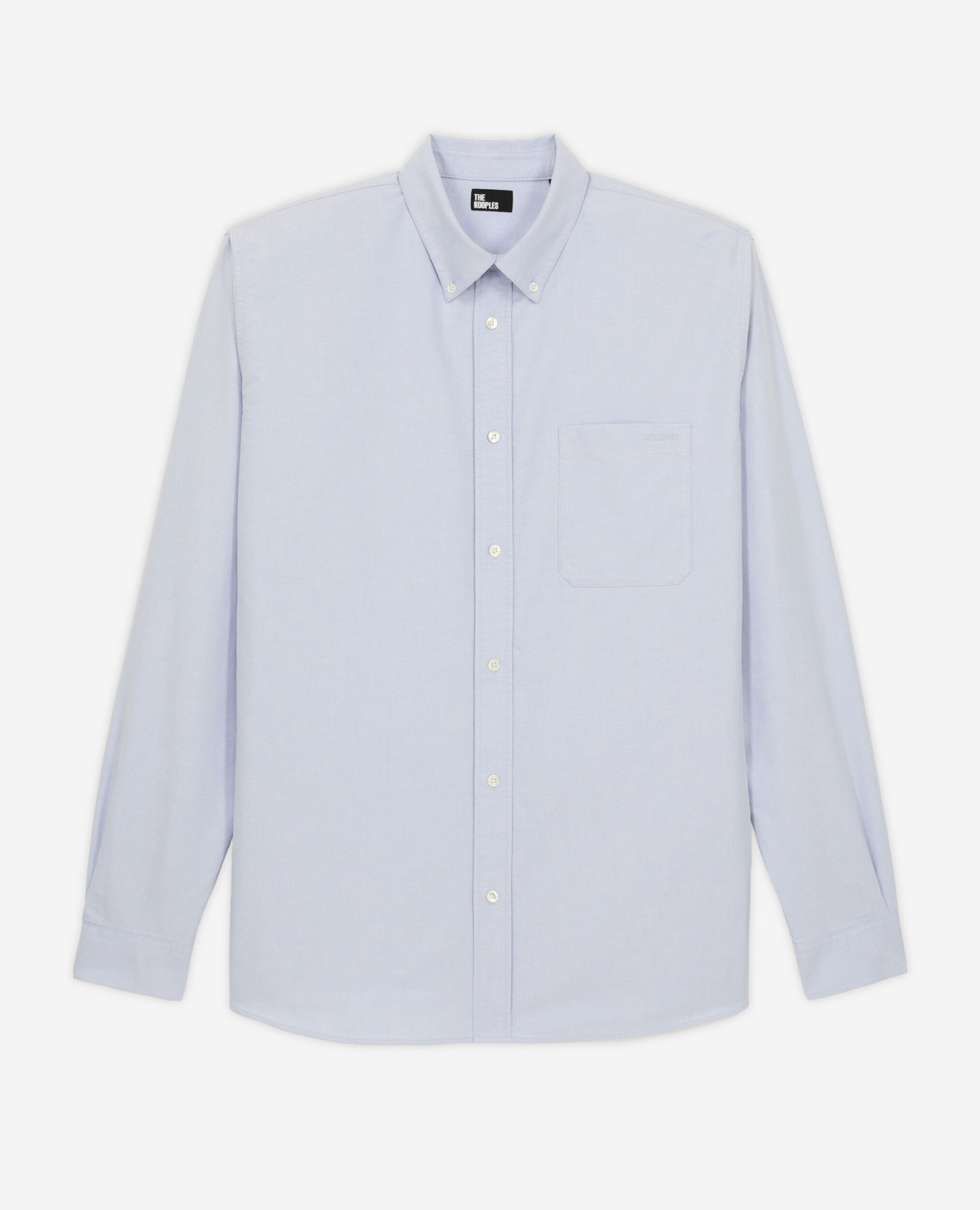 Chemise bleue en coton