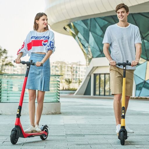 Patinete elétrico Joyor A3 amarelo + capacete