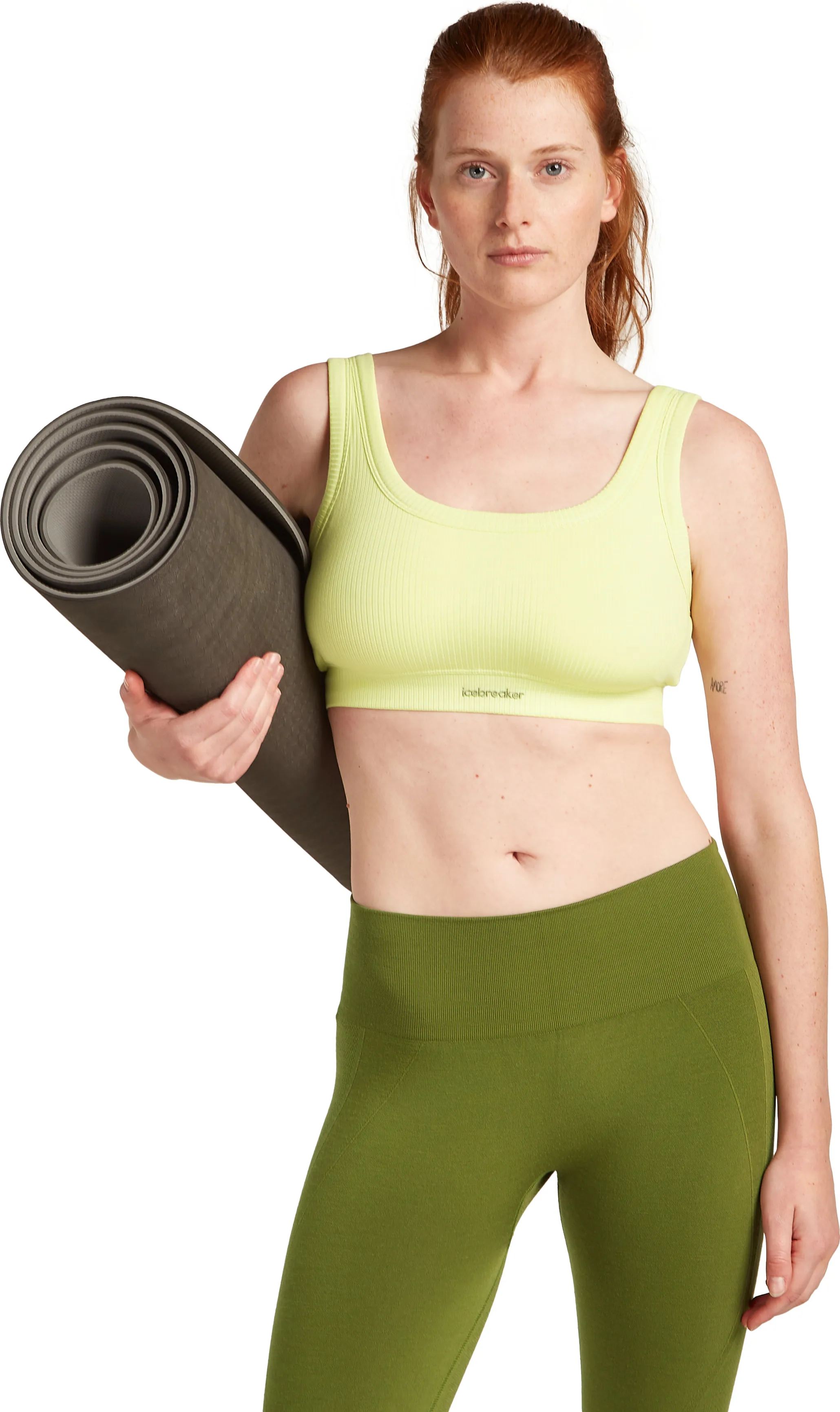 Icebreaker Women's Merino Rib Lotus Bra Citrine