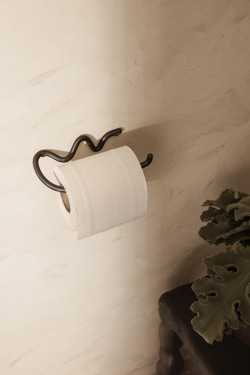 Ferm Living Curvature toiletrolhouder messing
