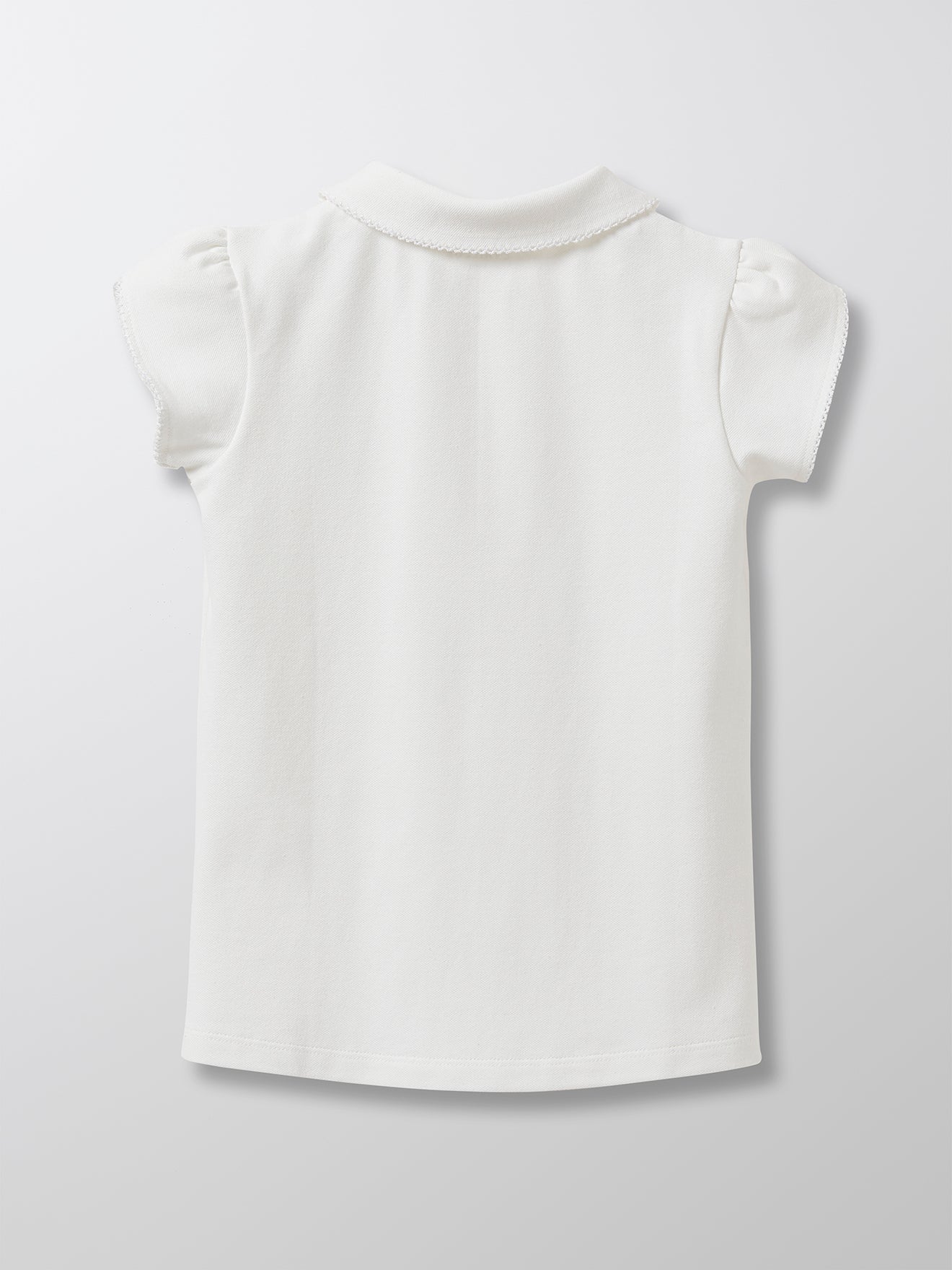 Polo en maille piquée Fille en coton bio