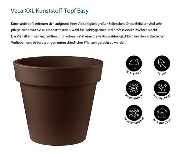 Veca XXL Kunststoff-Topf Easy, rund