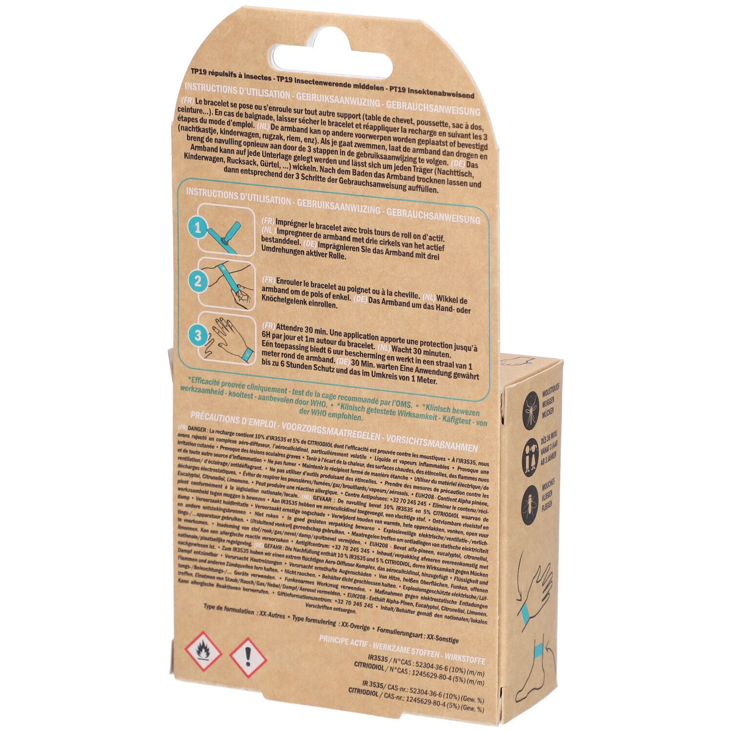 MANOUKA® Mückenschutz Armband Junior Einhorn