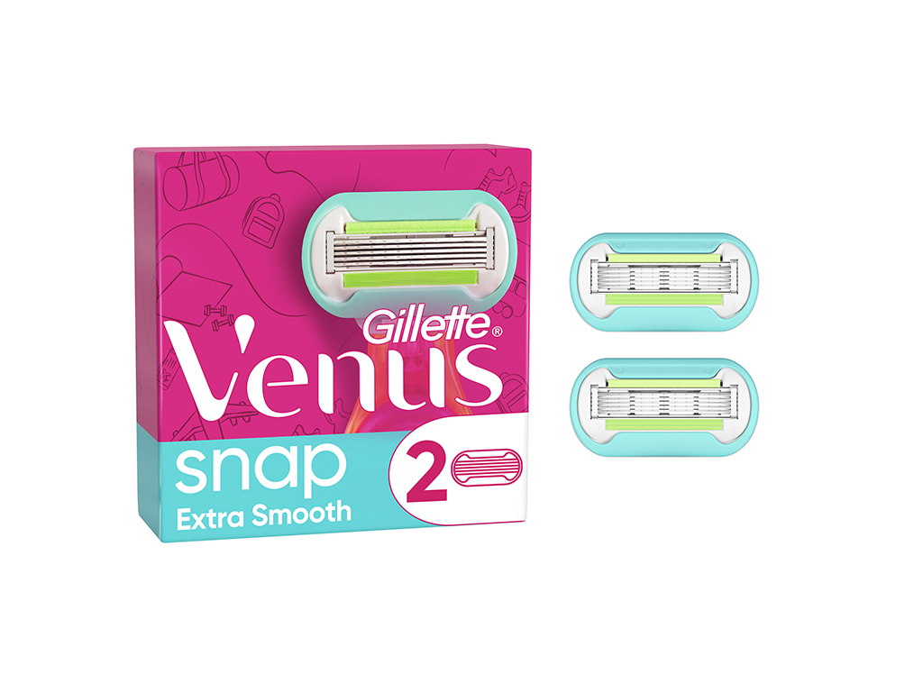RECARGA DE LÂMINAS SNAP EXTRA SMOOTH VENUS 2 UN