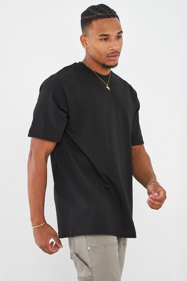 T-shirt noir uni