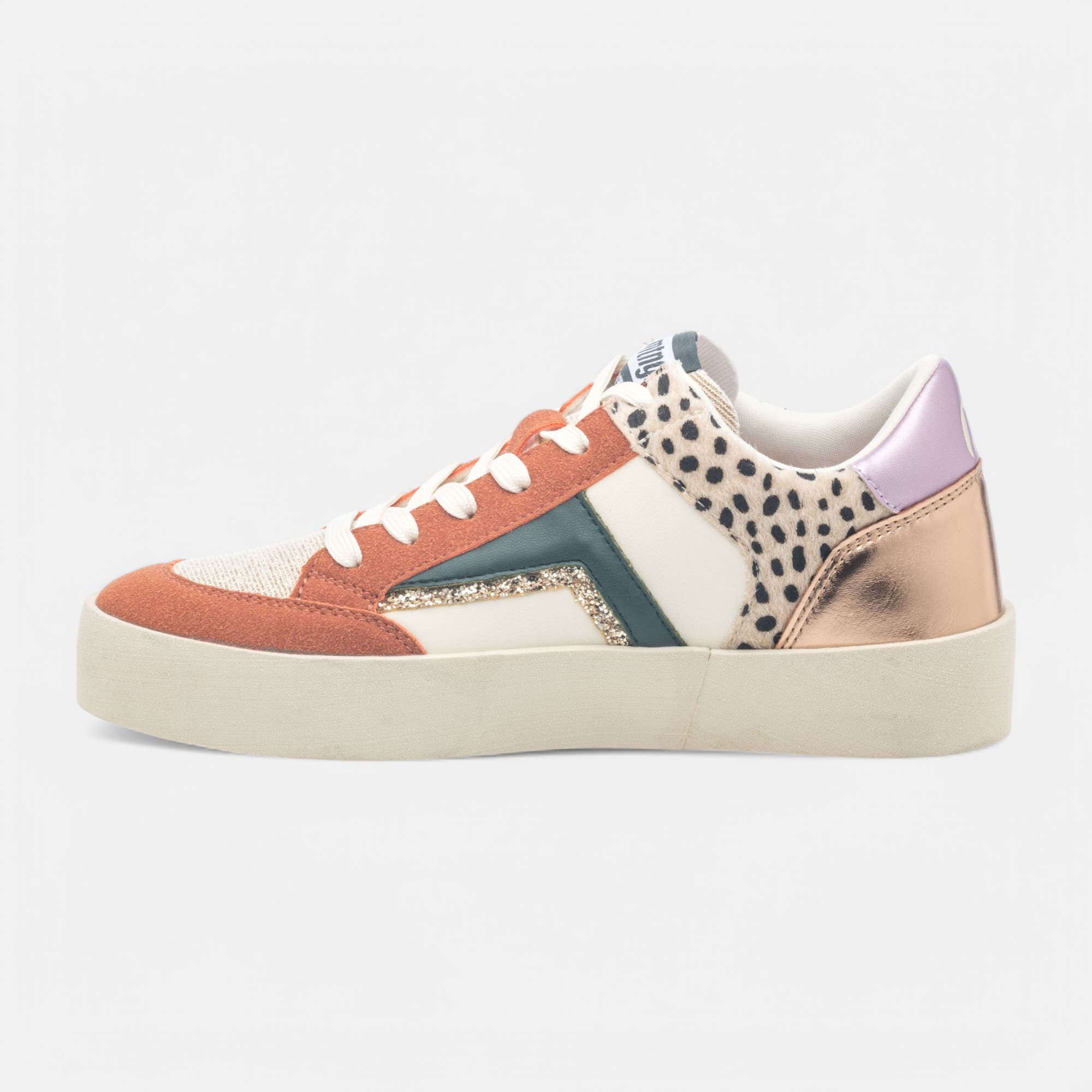 Baskets basses Femme corail