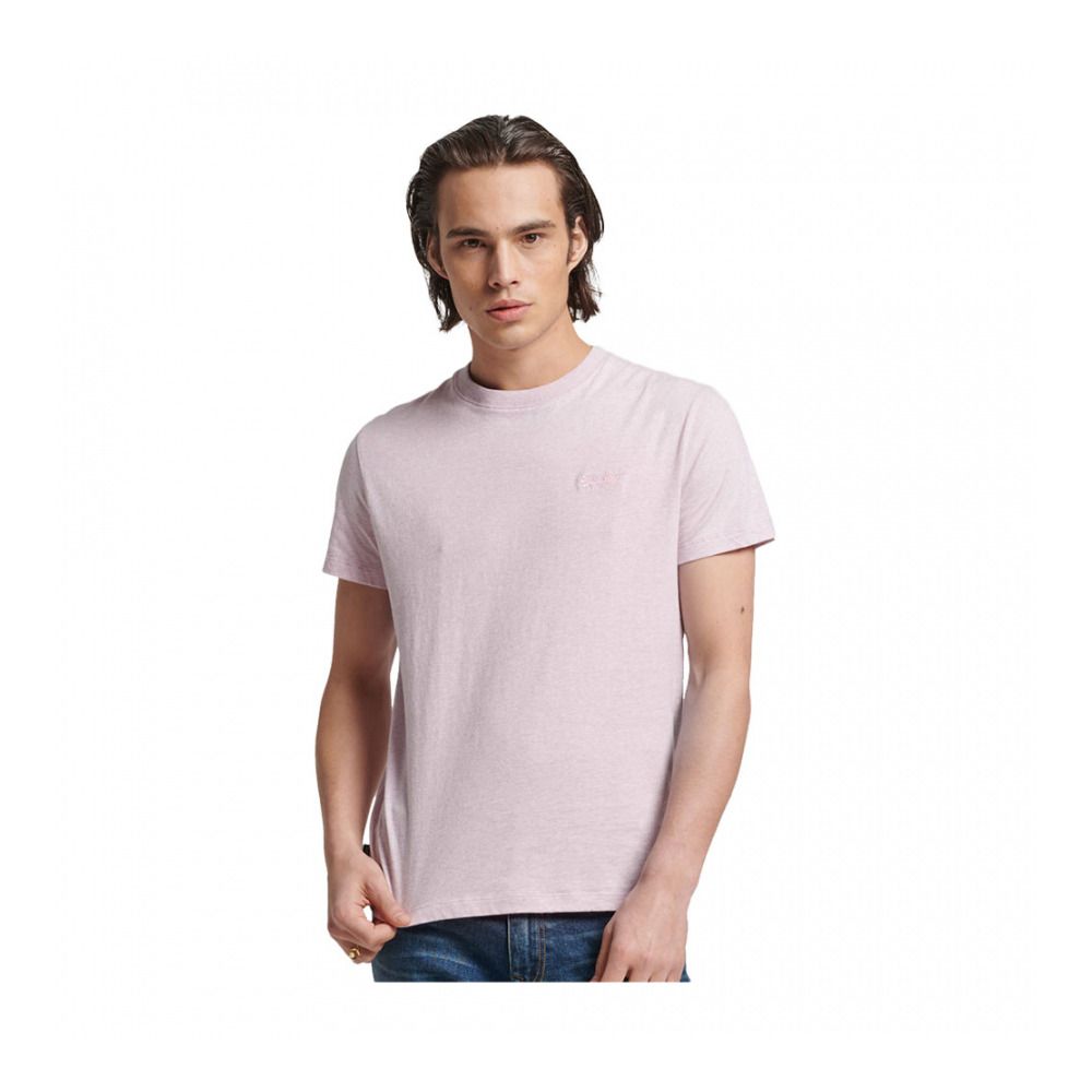 Superdry VINTAGE LOGO EMBROIDERED - Tee-shirt Homme pale pink marl
