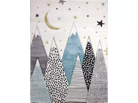 Tapis enfant SNOWSKY facile d'entretien et résistant en Polypropylène frisé