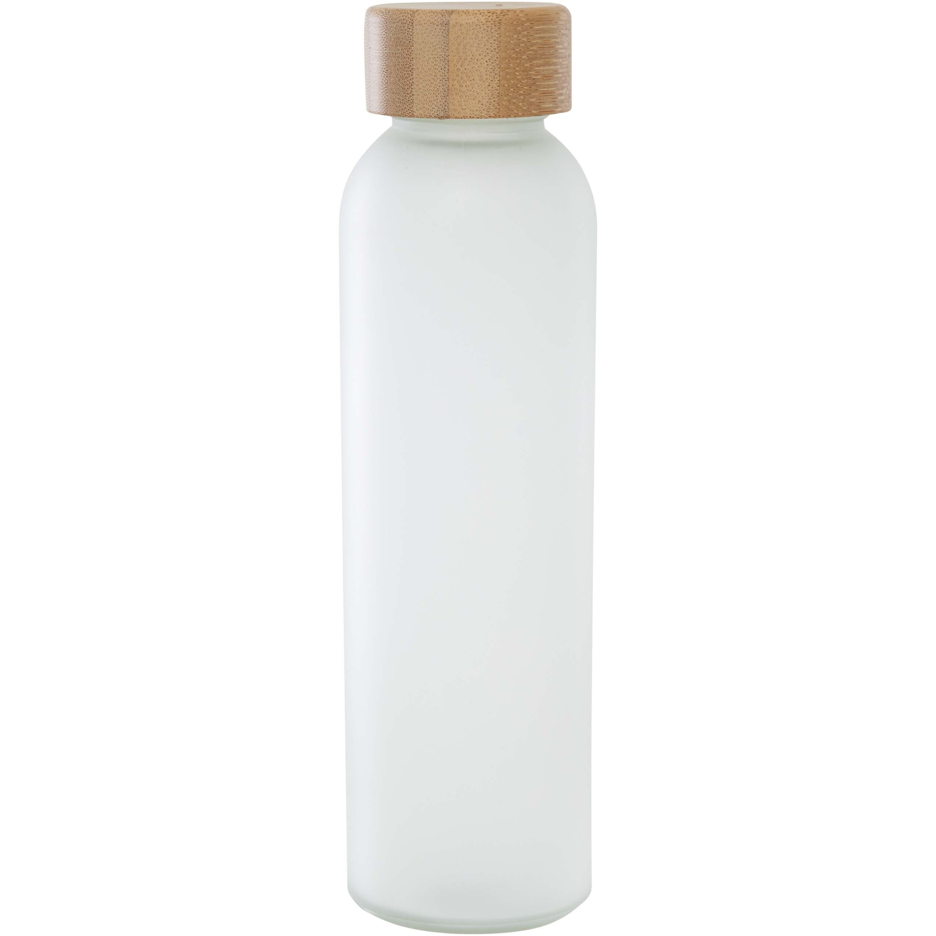 PF Concept 100830 - Bouteille en verre sodocalcique mat Lume de 500 ml avec couvercle en bambou