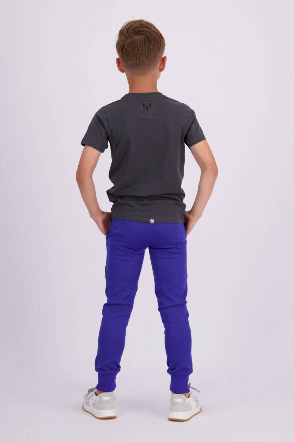 Vingino T-shirt Jaxe met logo donkergrijs