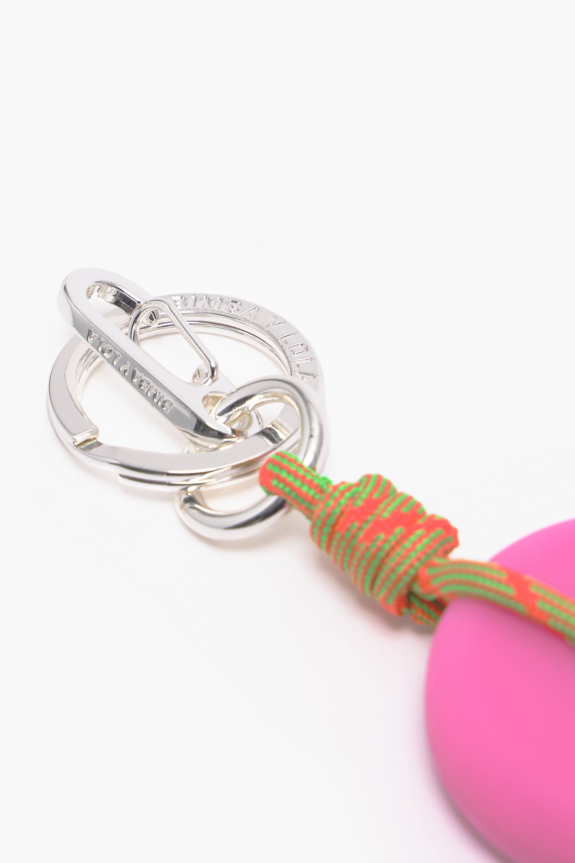 Chaveiro de silicone com logotipo laranja