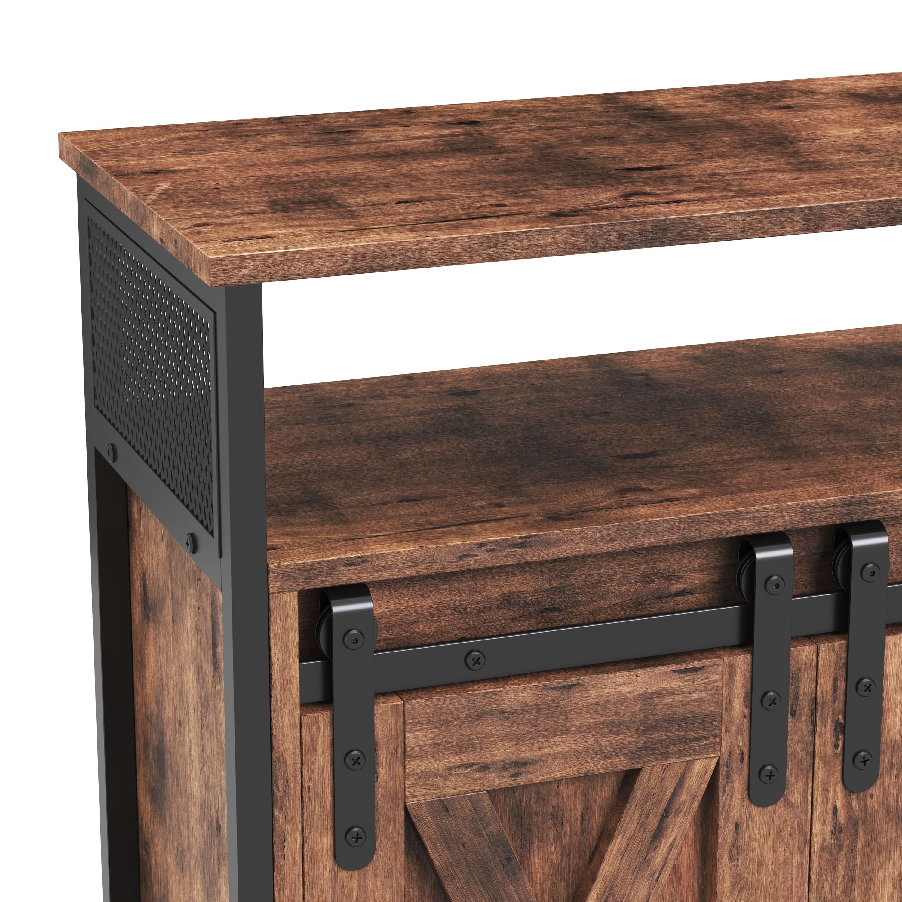 Sideboard Vintage BONITA mit Schiebetüren 100 x 80 cm