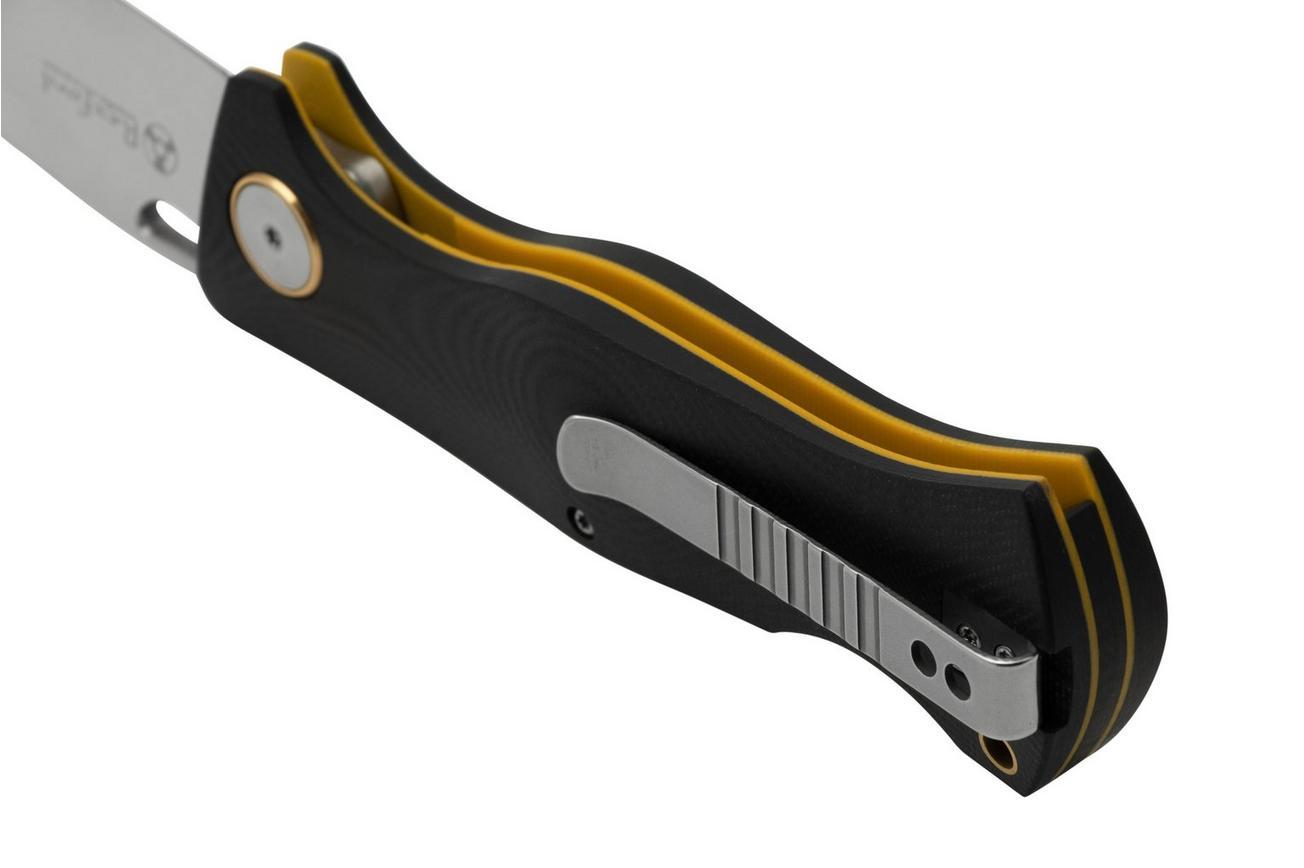 Böker Plus Pocket Epicenter Backlock 01BO545, D2, Black Yellow G10 zakmes, Todd Rexford design