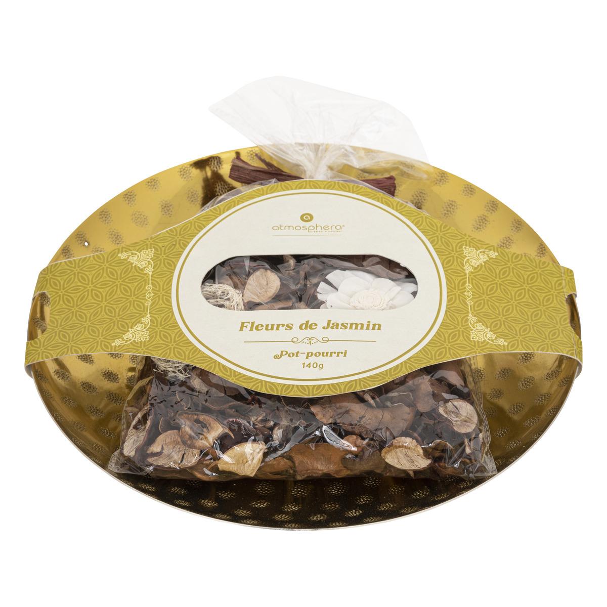 POT POURRI PLATEAU METAL JASMIN 140G